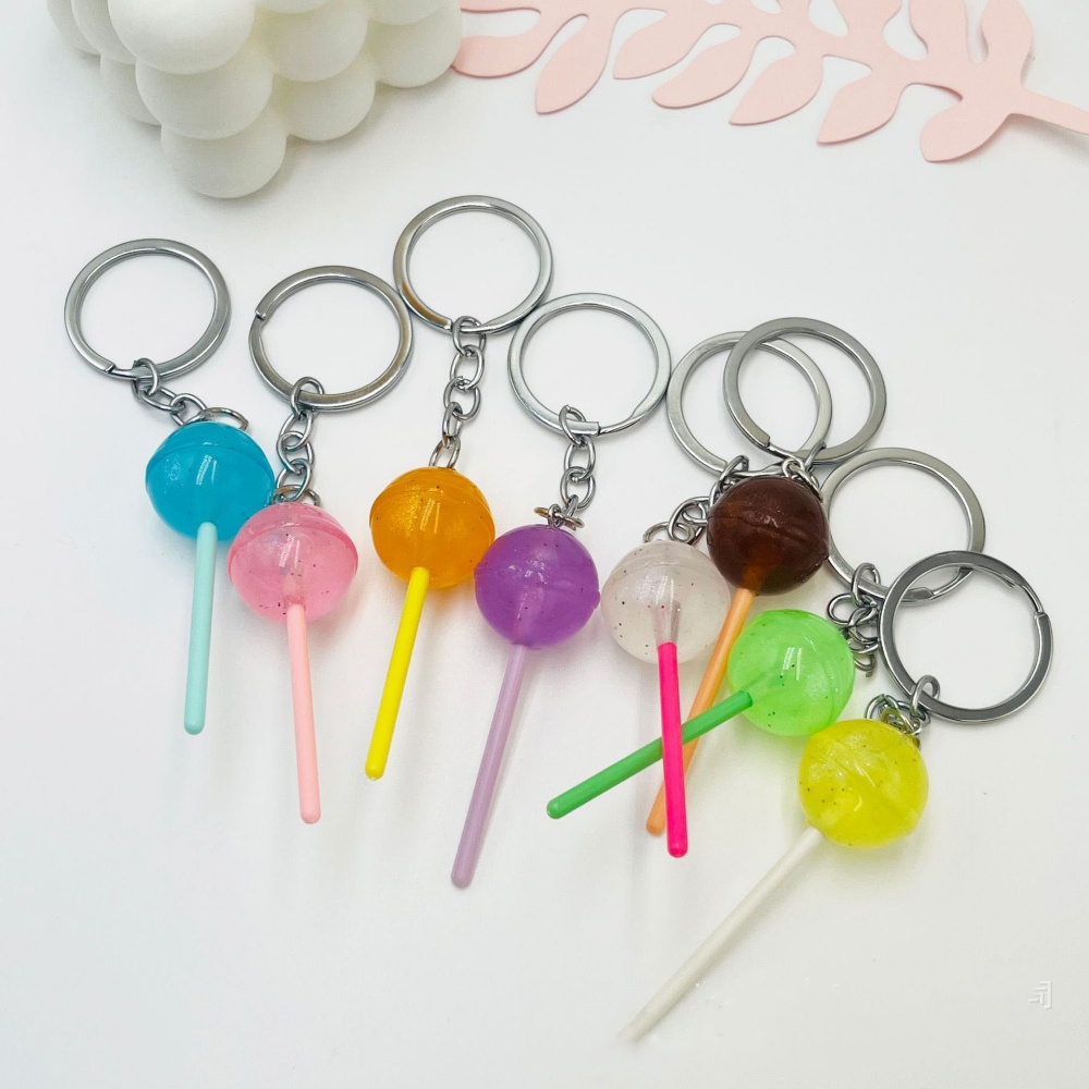 Food Zinc - Mooie hars snoep lolly sleutelhanger mini