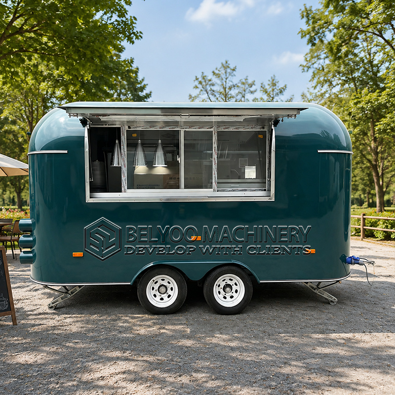 Food And Snacks - Belyoo Commerciële Voedseltrailer, Mobiele Keuken, Foodtruck