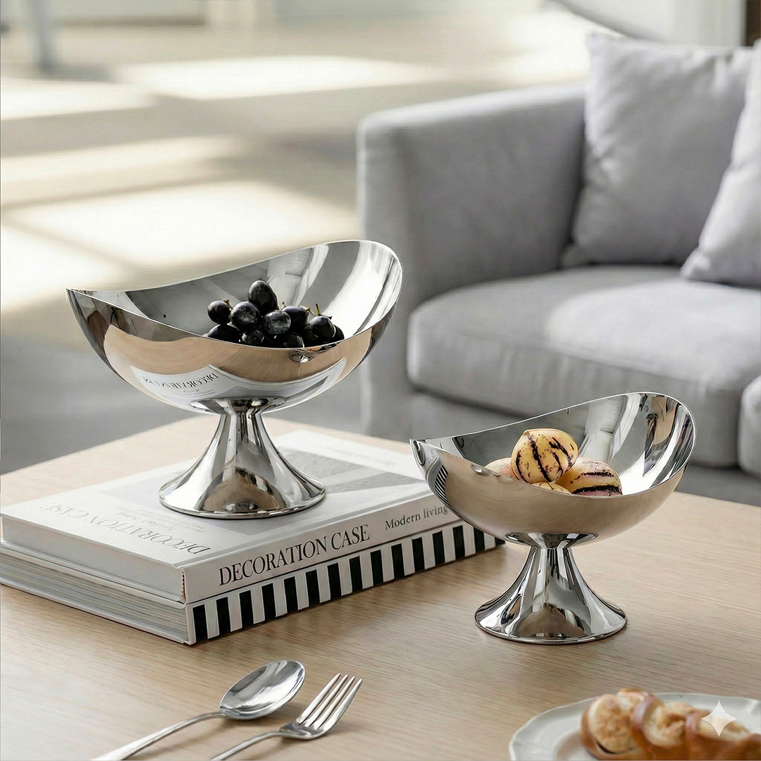 Food Platter Snacks - Vintage geëmbosseerd zilveren dienblad voor desserts,
