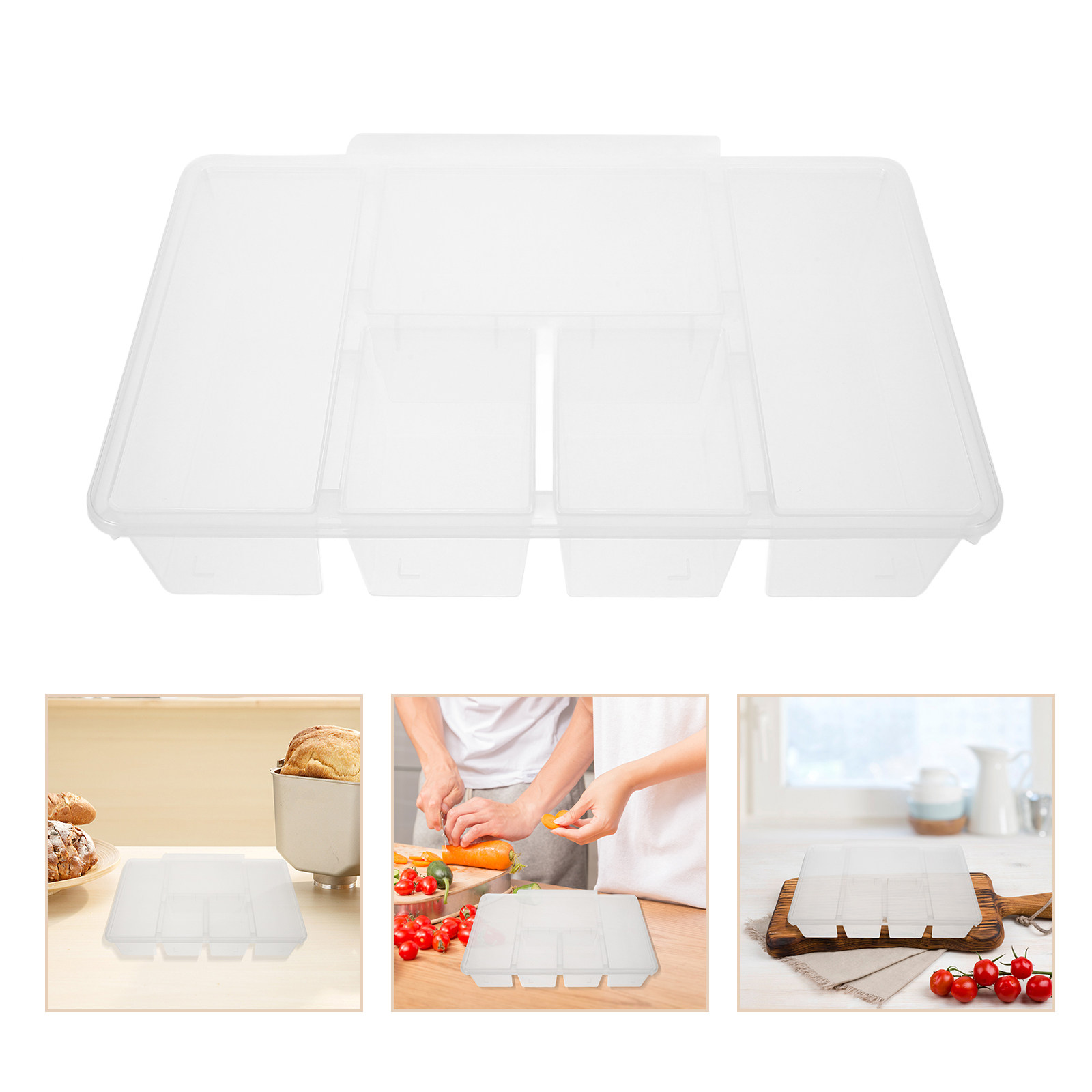 Food Platter Snacks - 5-delige voedselbewaarbox met compartimenten, gemaakt van