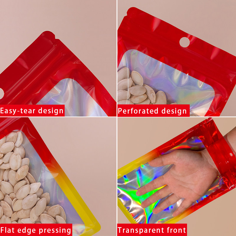 Holografische kleurrijke vierk - Food And Snacks recensie en prijs
