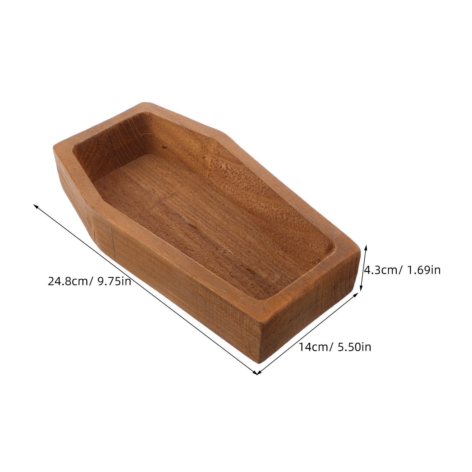 Houten kistvormig serveerschaa - Food Platter Snacks recensie en prijs