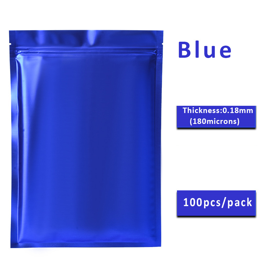 100 stuks matte blauwe folieza - Food And Snacks recensie en prijs