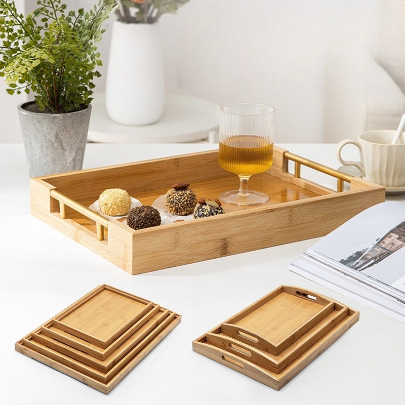 Natuurlijke bamboe serveerscha - Food Platter Snacks recensie en prijs